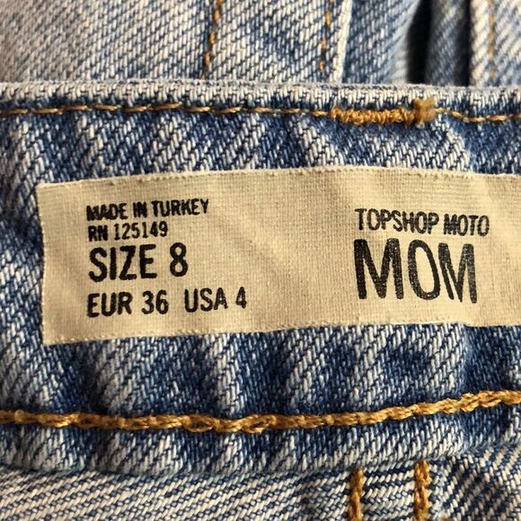 Topshop Moto Mom Floral Embroidered Denim Shorts - Picture 15 of 15